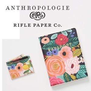 NWT Rifle Paper Co. for Anthropologie Bon Voyage Passport Holder and Car…